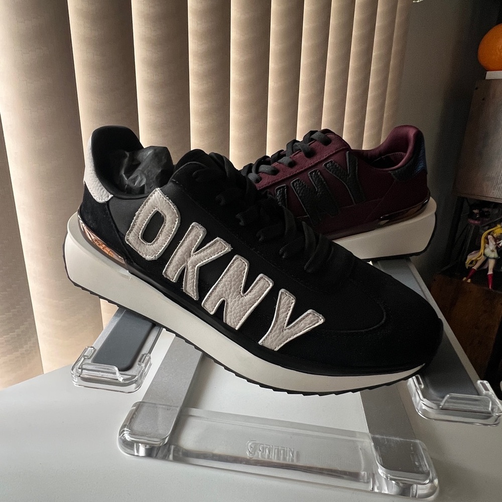 DKNY Black Sneakers with Chunky Midsole